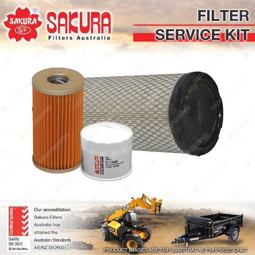 Sakura Oil Air Fuel Filter Service Kit for Kubota L2900 L3010 L3540 L3600 L3940
