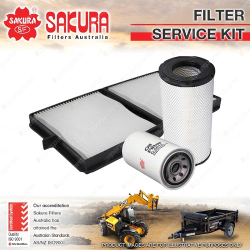 Sakura Oil Air Cabin Filter Service Kit for Komatsu WA250-5 WA320-5 5.9L 04-08