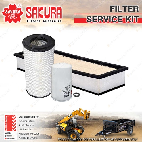 Sakura Air Fuel Cabin Filter Service Kit for Case IH Maxxum 125 MXU125 MXU135