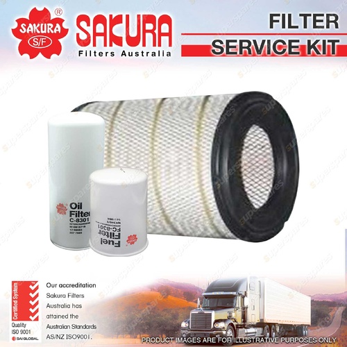 Sakura Oil Air Fuel Filter Service Kit for Scania P114 340 P380 R310 R340