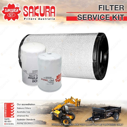 Sakura Oil Air Fuel Filter Service Kit for Hitachi ZX360LC-5 7.8L 6HK1 2016-On