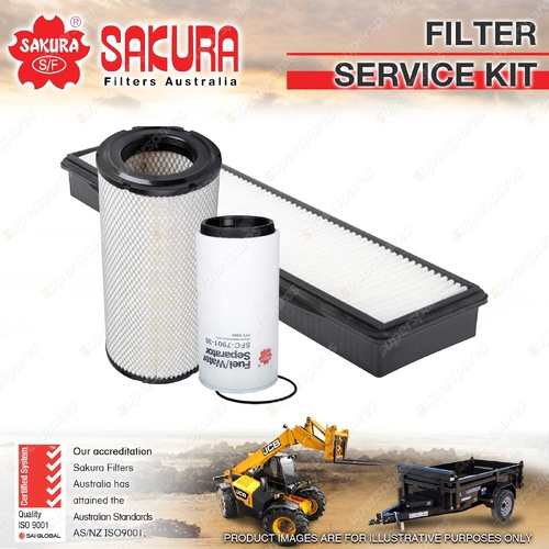 Sakura Air Fuel Cabin Filter Service Kit for Volvo BL71B 3.1L D5D 2011-On