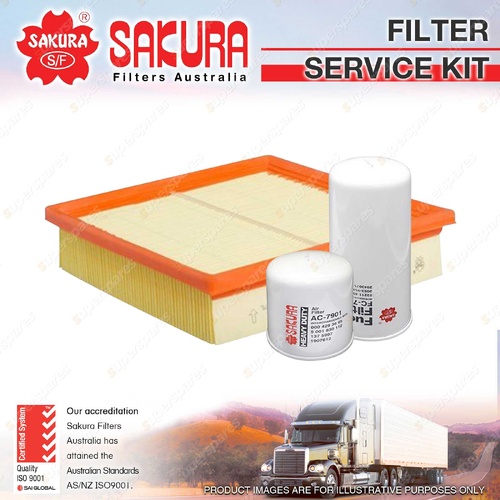 Sakura Air Fuel Cabin Filter Service Kit for Volvo FH13 480 13.0L D13B 2006-2010