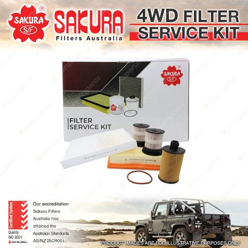Sakura 4WD Filter Kit for Jeep Grand Cherokee Summit WK 2011-2017 EO-66060 Oil