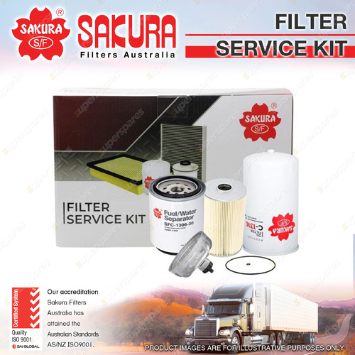 Sakura Filter Service Kit for Hino 500 1628 FG 7.7L J08EVA I6 12V Truck 2018-On