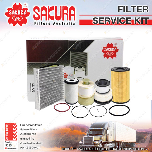 Sakura Filter Service Kit for Hino 500 FD FE 1114 1126 1424 1426 5.1L 2018-On