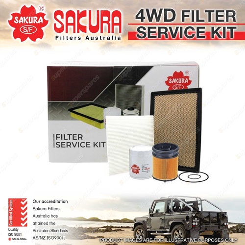 Sakura 4WD Filter Service Kit for Mitsubishi Triton MV 2.4L 4N16 2023-On
