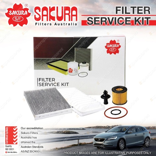 Sakura Oil Air Cabin Filter Kit for Toyota Corolla ZRE142 ZRE144 ZRE152 ZRE182