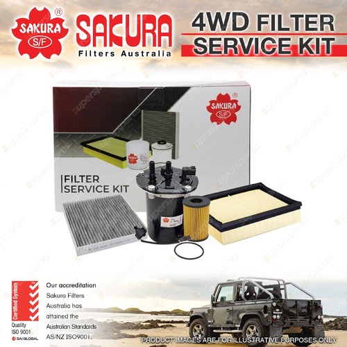 Sakura 4WD Filter Kit for Nissan Navara D23 NP300 2.3L YS23DDT 2015-On