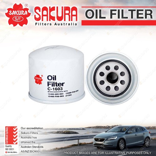 Sakura Oil Filter for Honda ACCORD CITY CIVIC AH K AN INTEGRA SX PRELUDE SHUTTLE