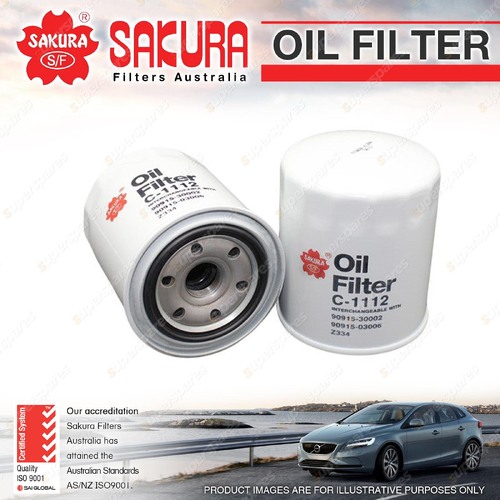 Sakura Oil Filter for Toyota Coaster BB23 24 55 58 BZB40 50 HBD20 30 31 40 50 51