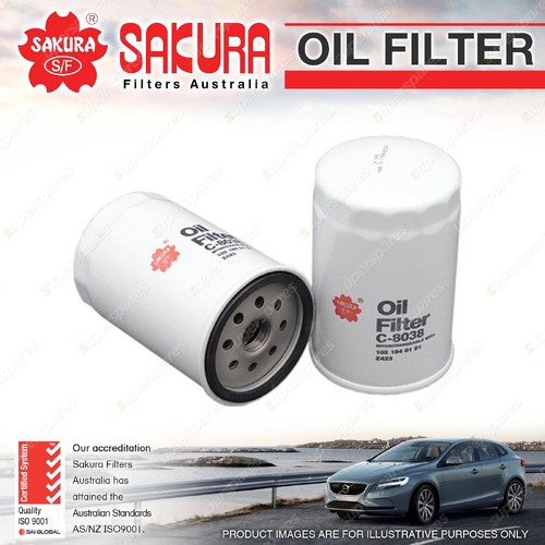Sakura Oil Filter for Mercedes Benz 190 E W201 200E 230E 230TE W124 230GE W460