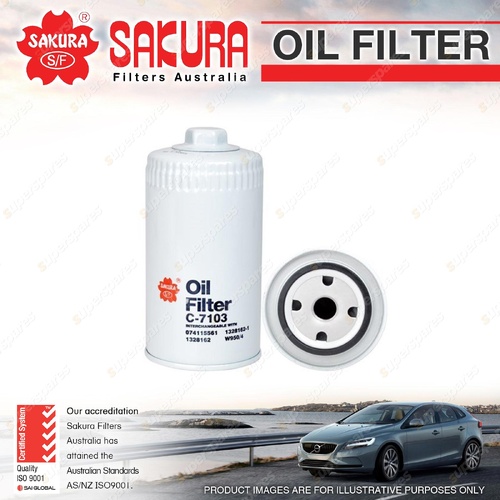 Sakura Oil Filter for SEAT IBIZA Sdi TOLEDO SDi 1.9L Diesel 4Cyl Refer Z581