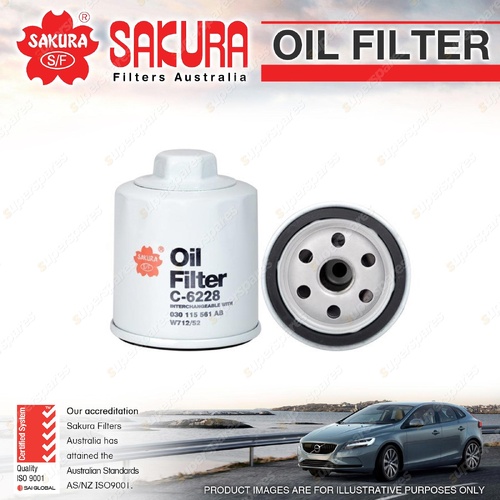 Sakura Oil Filter for Volkswagen BEETLE 9C BORA 1J Caddy 2K FOX Petrol