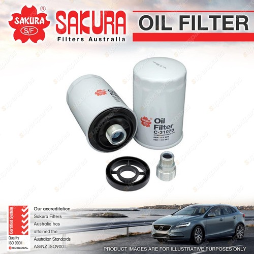 Sakura Oil Filter for Volkswagen TIGUAN 5N SCIROCCO Type 3 SHARAN 7N 4Cyl