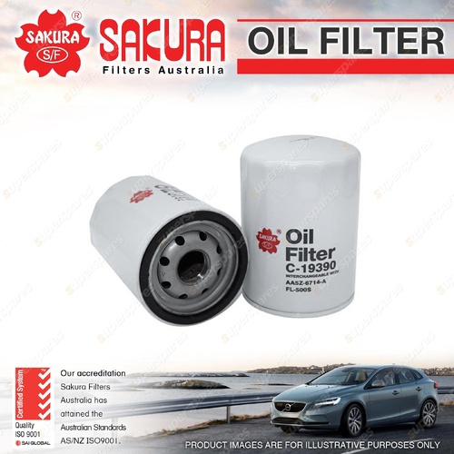 Sakura Oil Filter for JEEP Cherokee KK V6 3.7 Petrol 2W JN 03/2008-05/2014