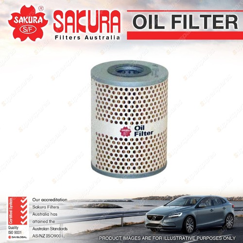 Sakura Oil Filter for Vauxhall VIVA HB SL 90 HC 1.6 Petrol 01/1968-12/1978