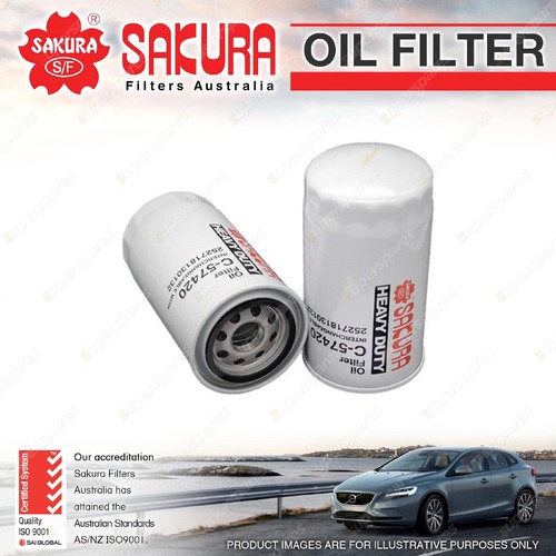Sakura Oil Filter for Tata C22 D5T Cummins X25G GENERATOR Premium Quality