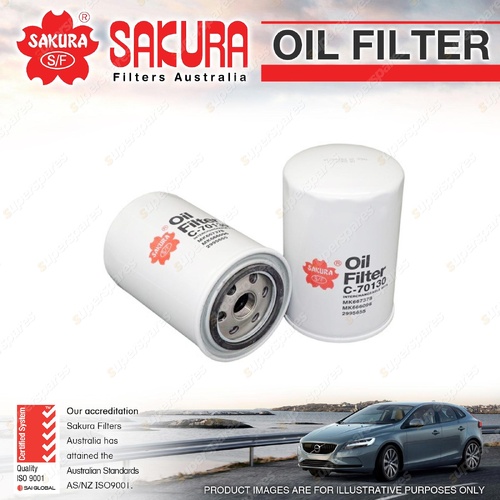 Sakura Oil Filter for Fiat Ducato JTD 3.0L 4Cyl Turbo Diesel 2007-ON