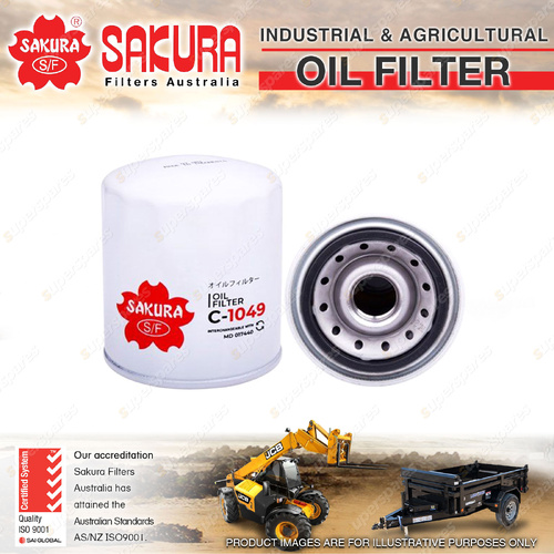 Sakura Spin-On Oil Filter for Bobcat 443B 543B S100 0.8L 0.9L 1.5L I3 6V 82-On