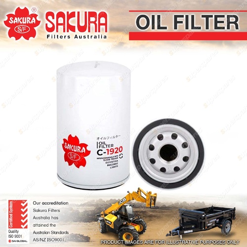 Sakura Oil Filter for Kubota KH007 0.4L 2430-K1 I2 4V Mini Excavator 2000-On