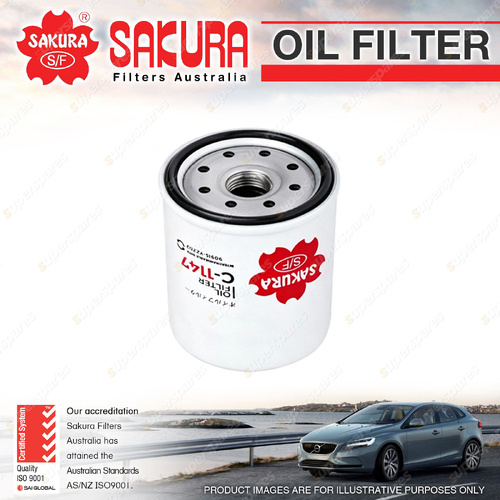 Sakura Oil Filter for Toyota Hilux Surf Workmate KUN16 KUN26 GUN126 GUN136 00-On