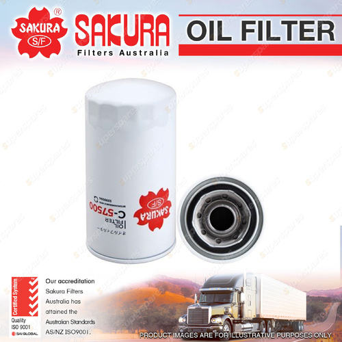 Sakura Oil Filter for Foton Aumark BJ1078 1079 1099 3.8L CUM ISF I4 16V 2013-On