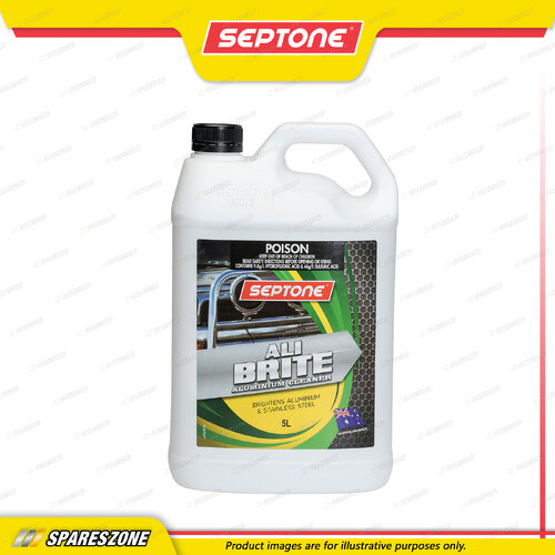 Septone Ali Brite Aluminium Cleaner 5L Concentrate Formula Clean and Polishing