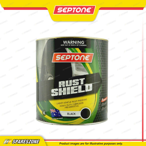 Septone Rust Shield Under Vehicle Rust Proofing Black 4 Litre Anti-Chip