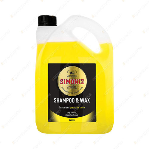 Simoniz 2L Shampoo & Wax - Guaranteed Protection and Shine Intensive Cleaning