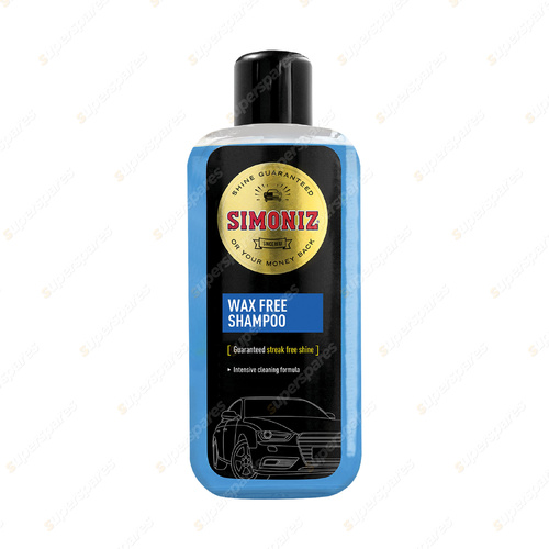 Simoniz 1L Wax Free Shampoo - Guaranteed Streak Free Shine PH Balanced Formula