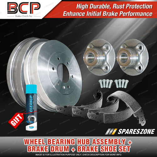 Rear Wheel Bearing Hub Ass Drum Shoe Kit for Nissan Pulsar N15 SR16VE W/O ABS