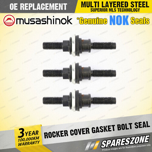 3 x Rocker Cover Gasket Bolt Seals for Mazda Mazda6 GG GY I4 Short Stud 02-05