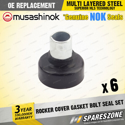 6 x Rocker Cover Gasket Bolt Seal Sets for Mazda 121 DA 323 BF BW I4 1985-1990