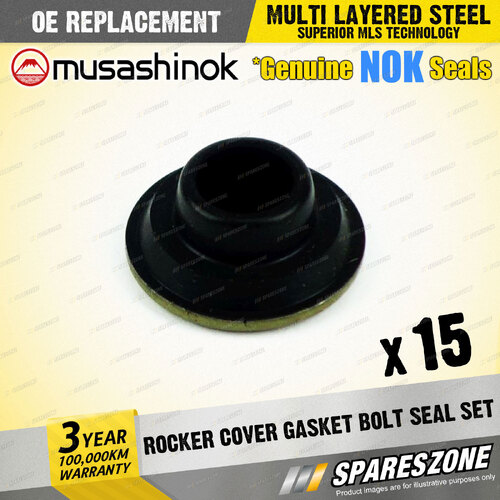 15 x Rocker Cover Gasket Bolt Seal Sets for Nissan 180SX S13 200SX Silvia S15 I4