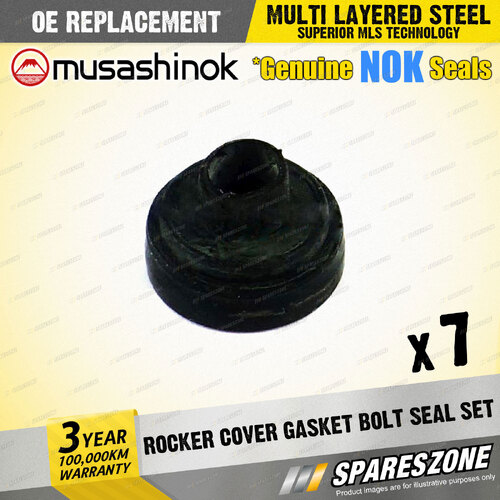 7 x Rocker Cover Gasket Bolt Seal Sets for Ford Courier PB PC Econovan JG JH I4