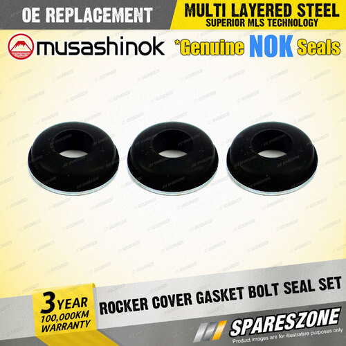 3 x Rocker Cover Gasket Bolt Seal Sets for Holden Rodeo TF RA Shuttle WFR I4 8V