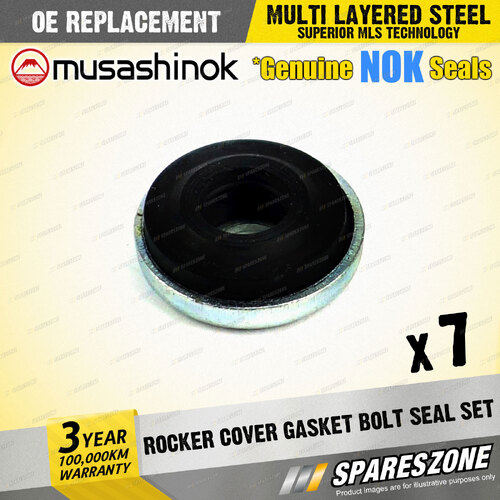 7 x Rocker Cover Gasket Bolt Seal Sets for Honda Prelude BA4 I4 16V 10/87-12/91