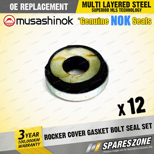 12 x Rocker Cover Gasket Bolt Seal Sets for Nissan Patrol GQ I6 12V 1994-1995