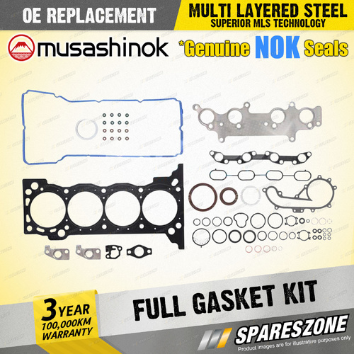 Full Gasket Kit for Toyota HiAce TRH 214 221 223 Hilux TGN16 Regius Ace 8 Bolt