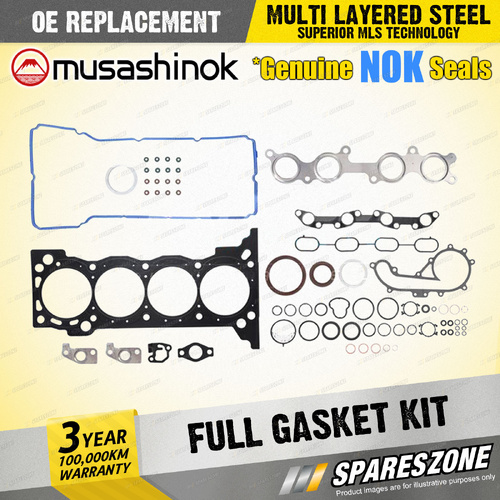 Full Gasket Kit for Toyota HiAce TRH 214 221 223 Hilux TGN16 Regius Ace 6 Bolt