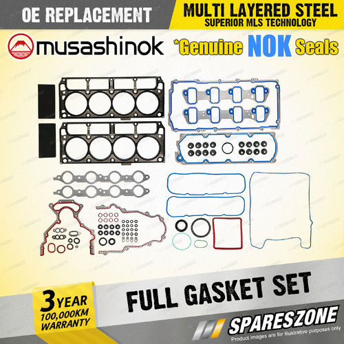 Full Gasket Set for HSV Clubsport R8 GTS GTSR Maloo Senator VF 6.2L V8 16V 13-17
