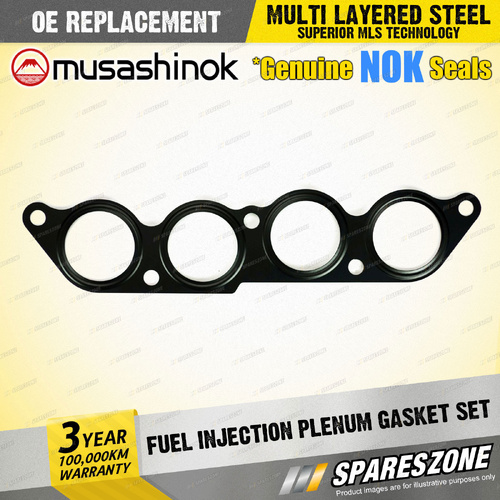 Fuel Injection Plenum Gasket Set for Nissan Pulsar N14 1.6L GA16DE I4 16V 90-95