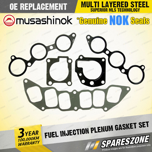 Fuel Injection Plenum Gasket Set for Toyota Landcruiser FZJ 75 78 79 80 105 4.5L