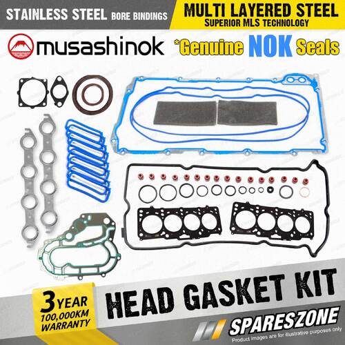 Cylinder Head Gasket Kit for HOLDEN Calais VK VL 5.0 litre V8 16V Sedan Wagon