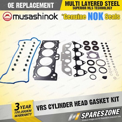 VRS Cylinder Head Gasket Kit for Holden Nova LG AE102 1.8 I4 16V 1994-1997