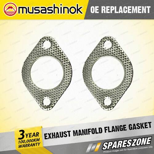 2 x Exhaust Manifold Gasket for Mitsubishi Pajero L141 L146 V55 75W 77W NP 62mm