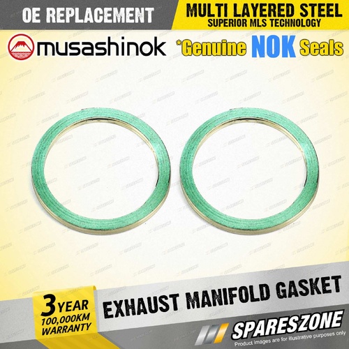 2 x Exhaust Manifold Flange Gasket for Toyota RAV4 GSA33 Tarago GSR50 V6 24v