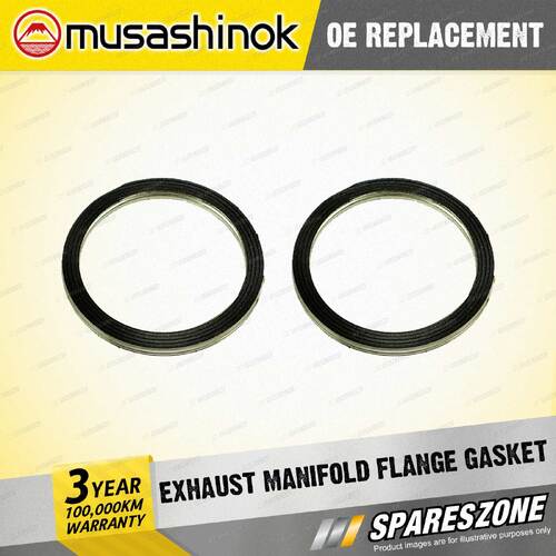 2 x Exhaust Manifold Flange Gasket for Holden Captiva CG CD26 3.2 L V6 2006-2011