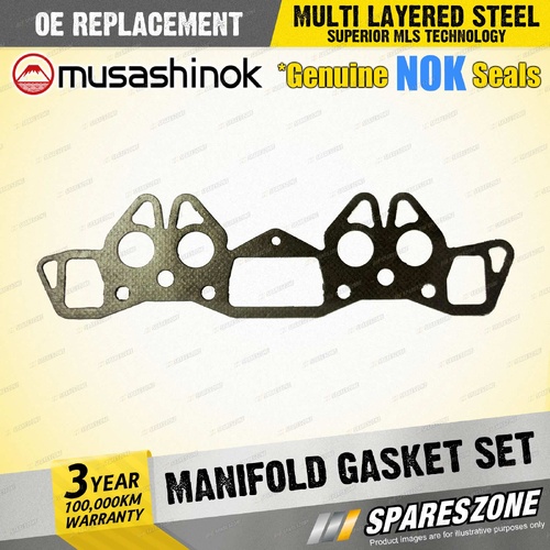 Manifold Gasket Set for Nissan 200B 810 Bluebird 910 2.0 L I4 8v 1977-1985